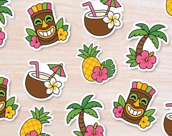 Luau Party Confetti, Hawaiian Birthday Decorations, Tropical Party Decor, Aloha Table Scatter, 100 Pieces