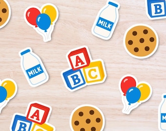ABC Birthday Party Confetti, Primary Color Birthday Decorations, Kids Party Table Scatter, 100 Pieces