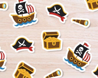Pirate Party Confetti, Pirate Birthday Decorations, Treasure Hunt Party Decor, Pirate Table Scatter, 100 Pieces
