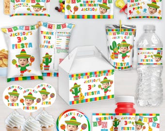 Digital Personalized Fiesta Party Favors For Boy Girls | Colorful Cinco De Mayo Party Supplies | Festive Decor | SOLD INDIVIDUALLY