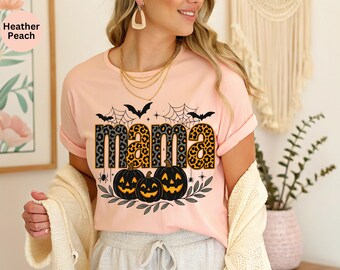 Halloween Mama Shirt, Halloween Mom Shirt, Mama Halloween Shirt, Womens Halloween Shirt, Spooky Season Mommy Shirt, Gift For Mom, Mama Shirt