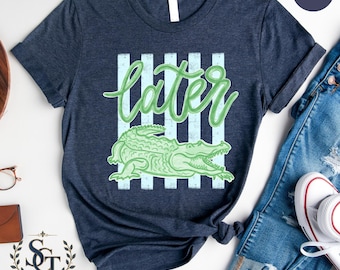 Later Gator Shirt, See You Later Alligator, Crocodile Graphic Funny Beach Shirt, Summer Shirt, Sarcastic Alligator Tee, Animal Graphic Tee