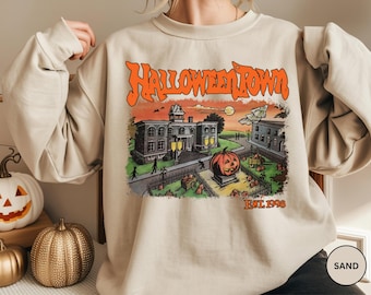 Halloweentown Est 1998 Sweatshirt, Halloweentown University, Retro Halloweentown Sweatshirt, Halloween Sweatshirt, Spooky Season Sweatshirt