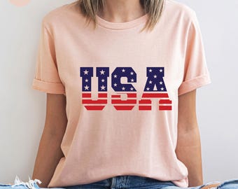 4th of July America Shirt, USA Shirt, 4th of July Patriotic T-Shirt, Independence Day, America Shirt, Fourth of July, USA Tshirt