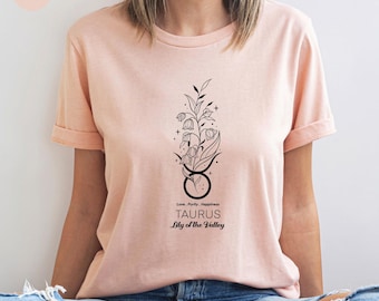 Taurus Shirt, Taurus Zodiac Flower Shirt, Taurus Gift, Taurus Astrology, Taurus Era Shirt, Celestial Taurus Shirt, Birthday Gift for Her