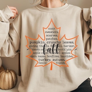 Fall Definition Sweatshirt: Cozy Thanksgiving Gift