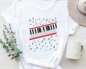 Michael J Beat It Piano Keys T Shirt, King of Pop Music Tee, Beat It Shirt, 2026 Michael Shirt, Music Shirt