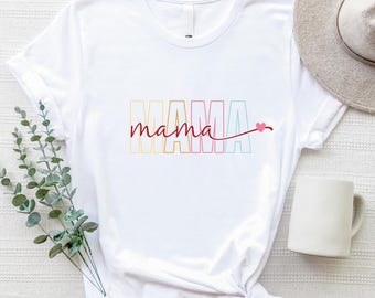 Mama T-Shirt, Mother's Day Shirt, Mom Shirt, Mother’s Day Gift, Cute Gift for Mom, Gift for New Mom, Motherhood Apparel, Mama Tee