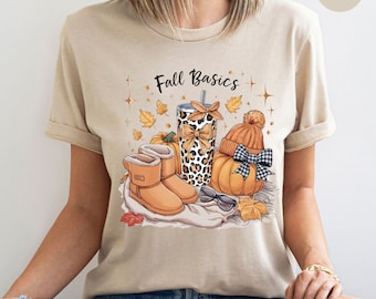 Fall Basics Graphic Tee, Autumn Shirt