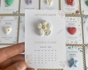 Personalized Seed Paper Favors: Plantable Wildflower Shapes