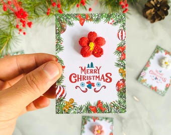 Regalos de Navidad con papel de semillas: Tarjetas plantables, adornos navideños, tarjetas de Año Nuevo.