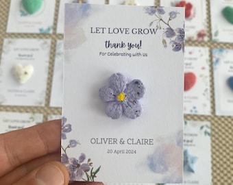 Wildflower Seed Paper Wedding Favors: Plantable Keepsake