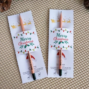 Personalized Christmas Seed Pencils: Eco-Friendly Gifts
