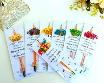 Lápices de semillas plantables personalizados: regalos para bodas y fiestas