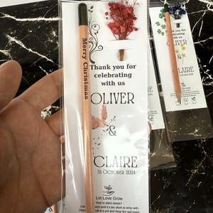 Eco-Friendly Plantable Seed Pencils. Perfect for Weddings, Schools, Corporate Events. Personalized, Sustainable, Memorable Gifts.
