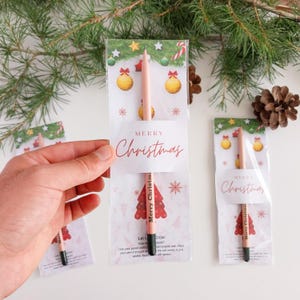 Christmas gifts.Personalized Plantable Seed Pencils: Christmas Party Favors
