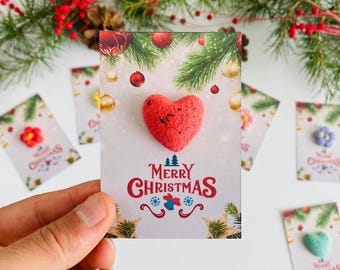 Recuerdos navideños personalizados con papel de semillas: regalos ecológicos de flores silvestres