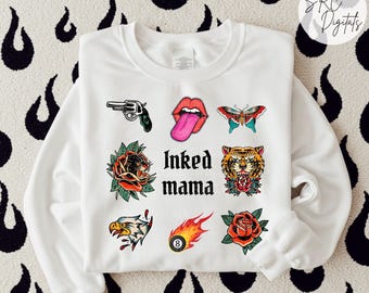 Inked mama Customizable PNG | edgy, Traditional tattoos , SVG , digital download