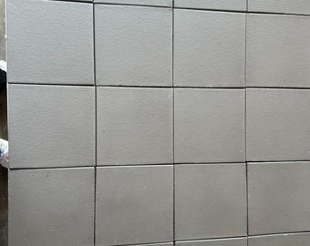 6"x6" Quarry Tile- Grey Matte