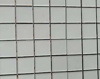 White Glossy Pool Tile Porcelain Mosaic on 12x12 Sheet