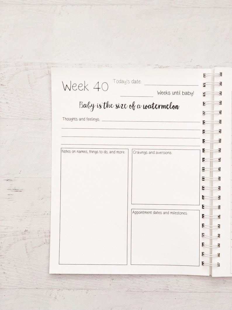 Personalized Pregnancy Journal Expecting Mom Gift Maternity Etsy