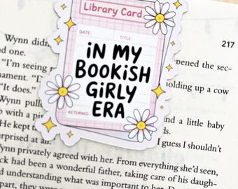 Magnetic Bookmark: In my Bookish girly era - Book Lover Gift