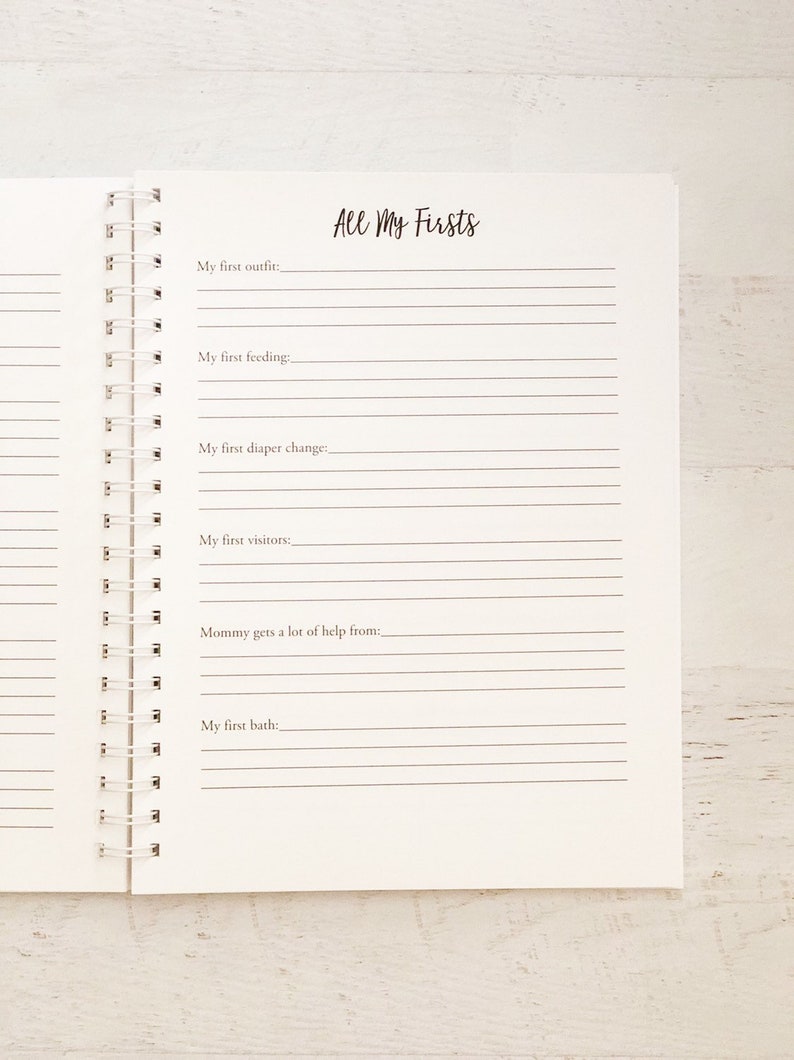 Personalized Baby Book for Boy Memory Book for Baby's Etsy