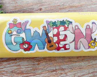 Personalized Water Bottle Sticker: Water-Resistant Vinyl Decal