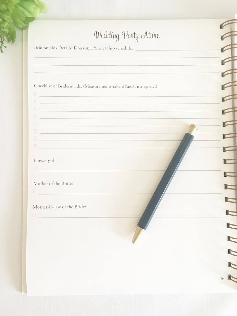 Wedding Planner Book Wedding Planners Wedding Planner Etsy