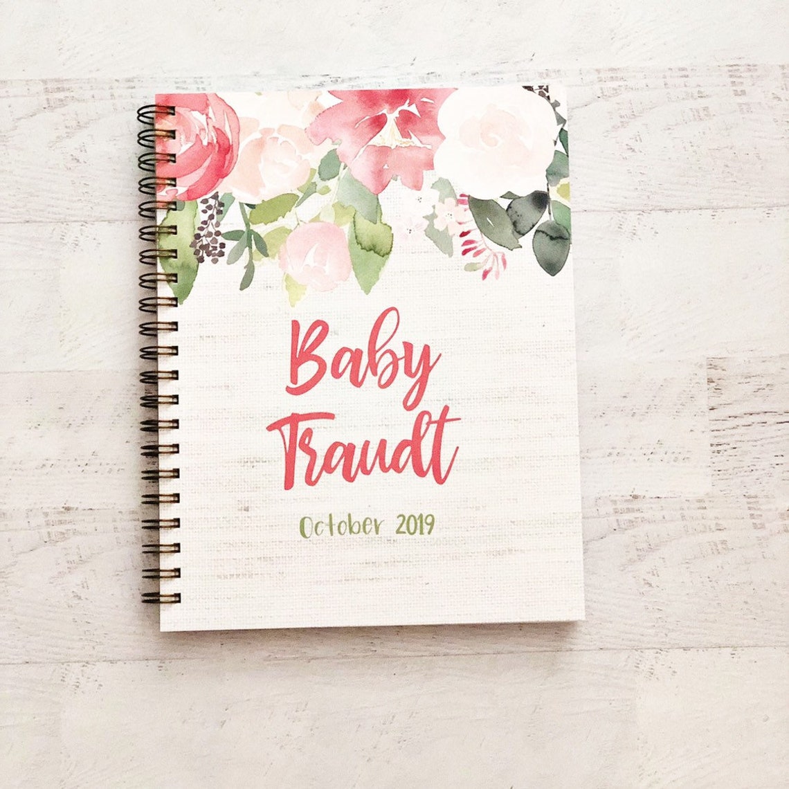 Pregnancy journal pregnancy memory gift floral baby book Etsy