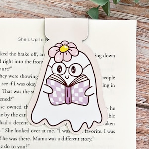 Halloween bookish Magnetic bookmark, book lovers gift, bookish gift, ghost bookmark, Halloween book gift, magnetic bookmarks gift,