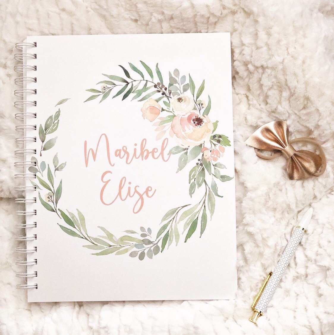 Baby Book Girl Baby Book personalized Baby book first year Etsy