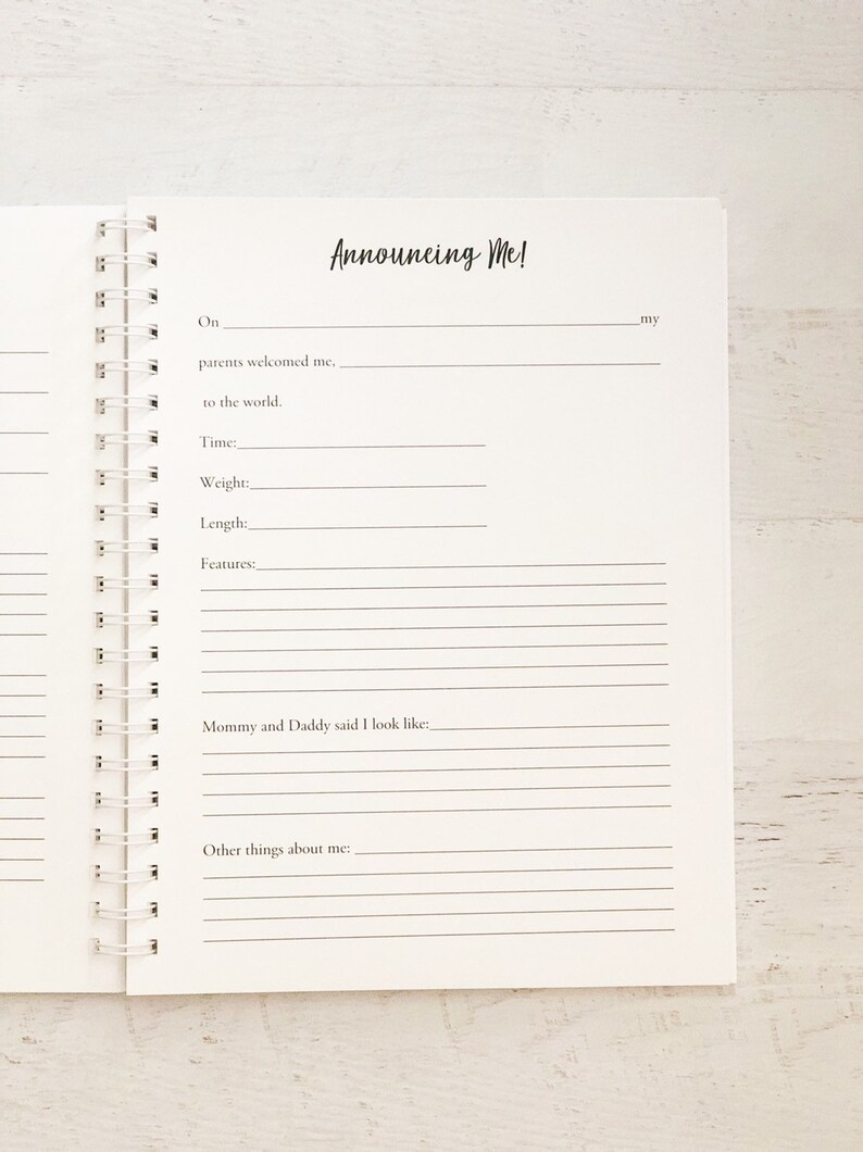 Personalized Baby Book for Boy Memory Book for Baby's Etsy