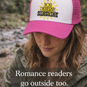 You Deserve Sunshine Trucker Hat | MM Hockey Romance Gift | Bookish Cap | LGBTQ Romance Reader