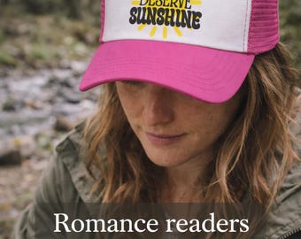 You Deserve Sunshine Trucker Hat | MM Hockey Romance Gift | Bookish Cap | LGBTQ Romance Reader