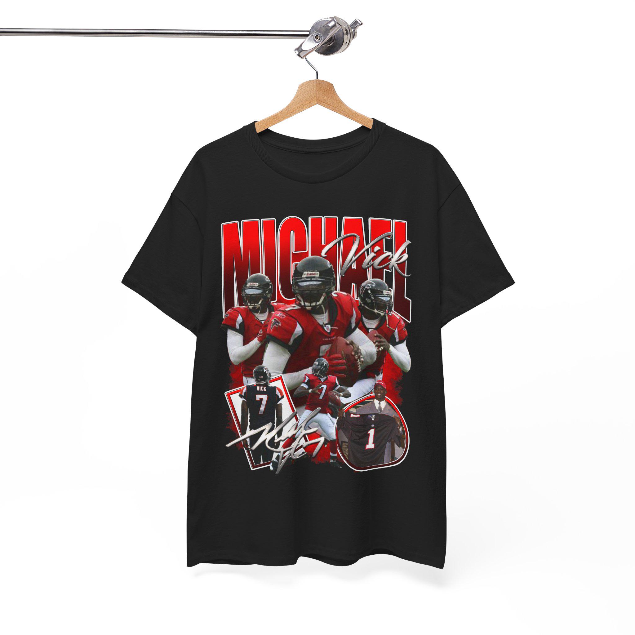 T-shirt Michael Vick – Retro Football Américain – Unisexe – Tailles S à 3XL – Neuf Avec étiquettes