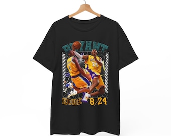 Kobe Bryant v32 Los Angeles Lakers Lebron James Shaq Pau Gasol Luka Doncic Vlade Divac Bronny James Derick Fisher Vintage TShirt Throwback