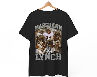 Marshawn Lynch v2 Oakland Los Angeles Las Vegas Davante Adams Charles Woodson Howie Long Jack Jones Bo Jackson Coach AP Madden Vintage Shirt