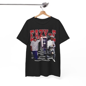 Hiphop v7 NWA Los Angeles Compton Dre Xzibit Eazy E The Game Dj Quik Jay Z Snoop Dogg Ye Shirt Kendrick Lamar Vintage muziek Rappers jaren 90 Dre