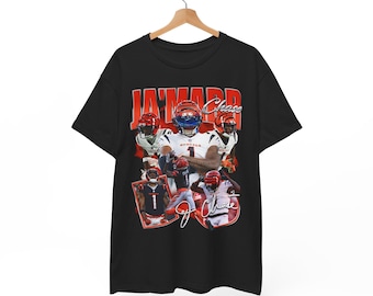 JaMarr Chase v2 Cincinnati Chad Johnson Ocho Cinco Carson Palmer AJ Green Andy Dalton Geno Atkins Terrell Owens Joe Burrow Boomer NFL Shirt