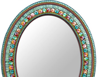 22x28in Oval Mirror, Frolic