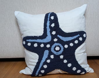 maritimer Kissenbezug mit Seestern-Motiv | Meeres-Feeling für dein Zuhause