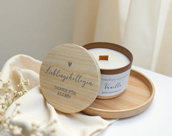 Vela en lata, persona favorita, vela, para regalar, grabado, grabado personalizado, idea de regalo, personalizado