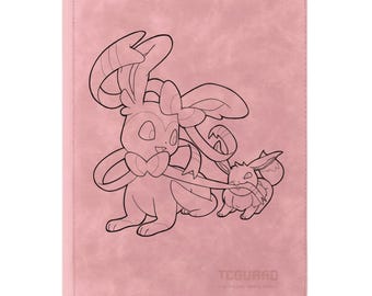Sylveon & Eevee Binder, Pokemon Binder TCG Binder, Custom Binder