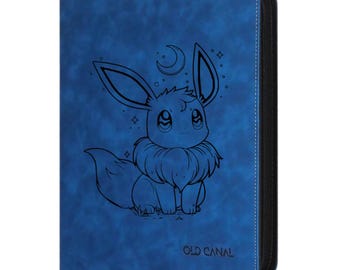 Top Loader Binder Evoli TCG Binder, Custom Pokemon Binder