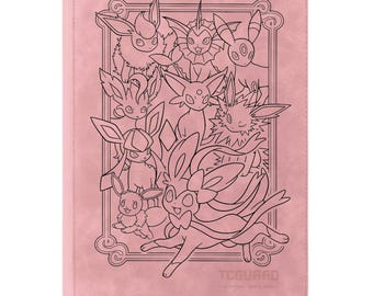 Eevees Evoli Evolutions Binder, Pokemon Binder TCG Binder, Custom Binder