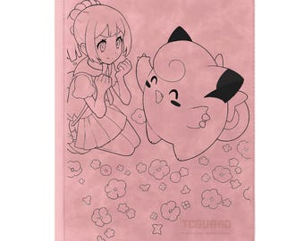 Pokemon Clefairy Cute Binder, Pokemon, TCG Binder, Custom Binder, Pink Binder