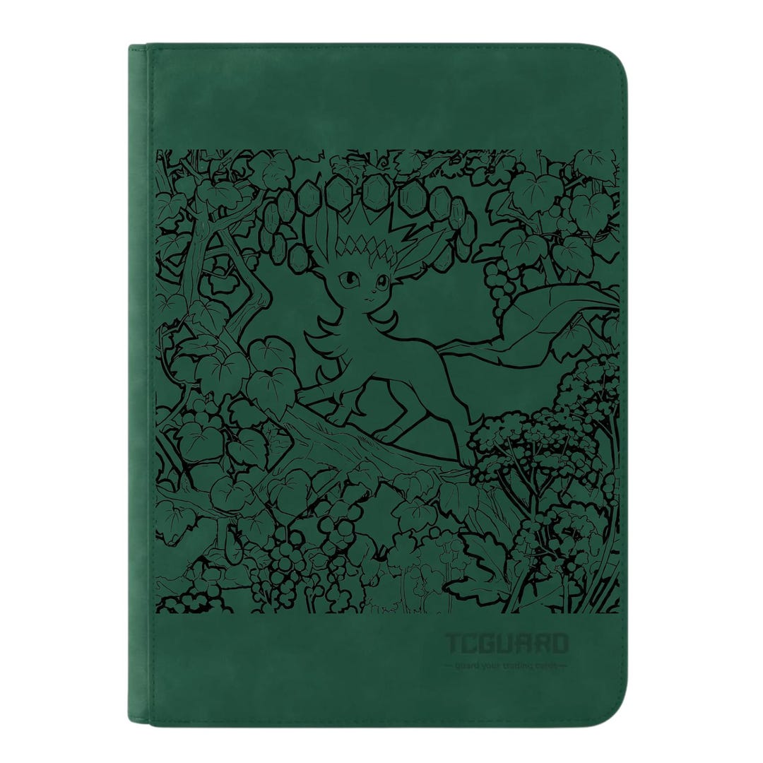 Splatoon Binder Leafeon Folipura Binder, Pokemon Binder TCG Binder, Custom Binder - Etsy