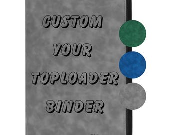 Custom TopLoader Vorder-& Rückseite Pokemon Binder, Custom Your Binder, One Piece, Yo gi oh, Lorcana TCG Binder, Custom Binder