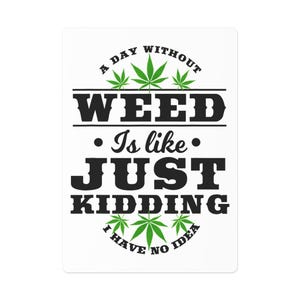 Pokerkarten, Weed, Marihuana, Cannabis, Toker, Blunt, Gelenk, Pot, Stoner, Geschenk für Stoner, Marihuana Spielkarten, Ganja Kartenspiel, 420